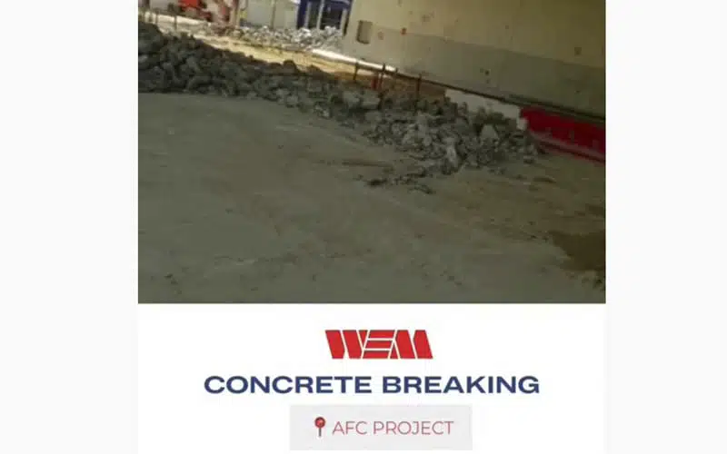 When thinking about breaking up concrete you need to switch your mind to the modern methodologies that are more time efficient and safer! This is Robotic Breaking Methodologies!